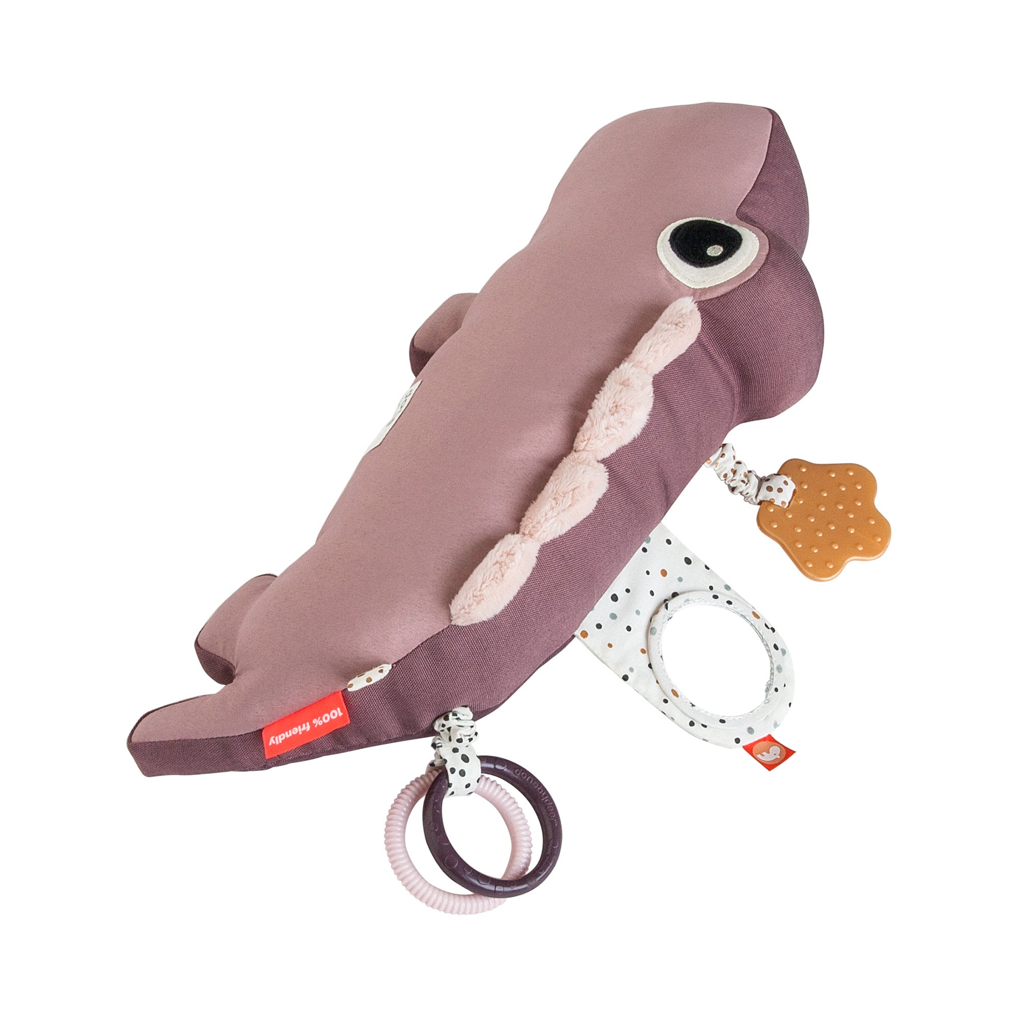 Peluche d'activités - croco rose P'tits Loups Shop