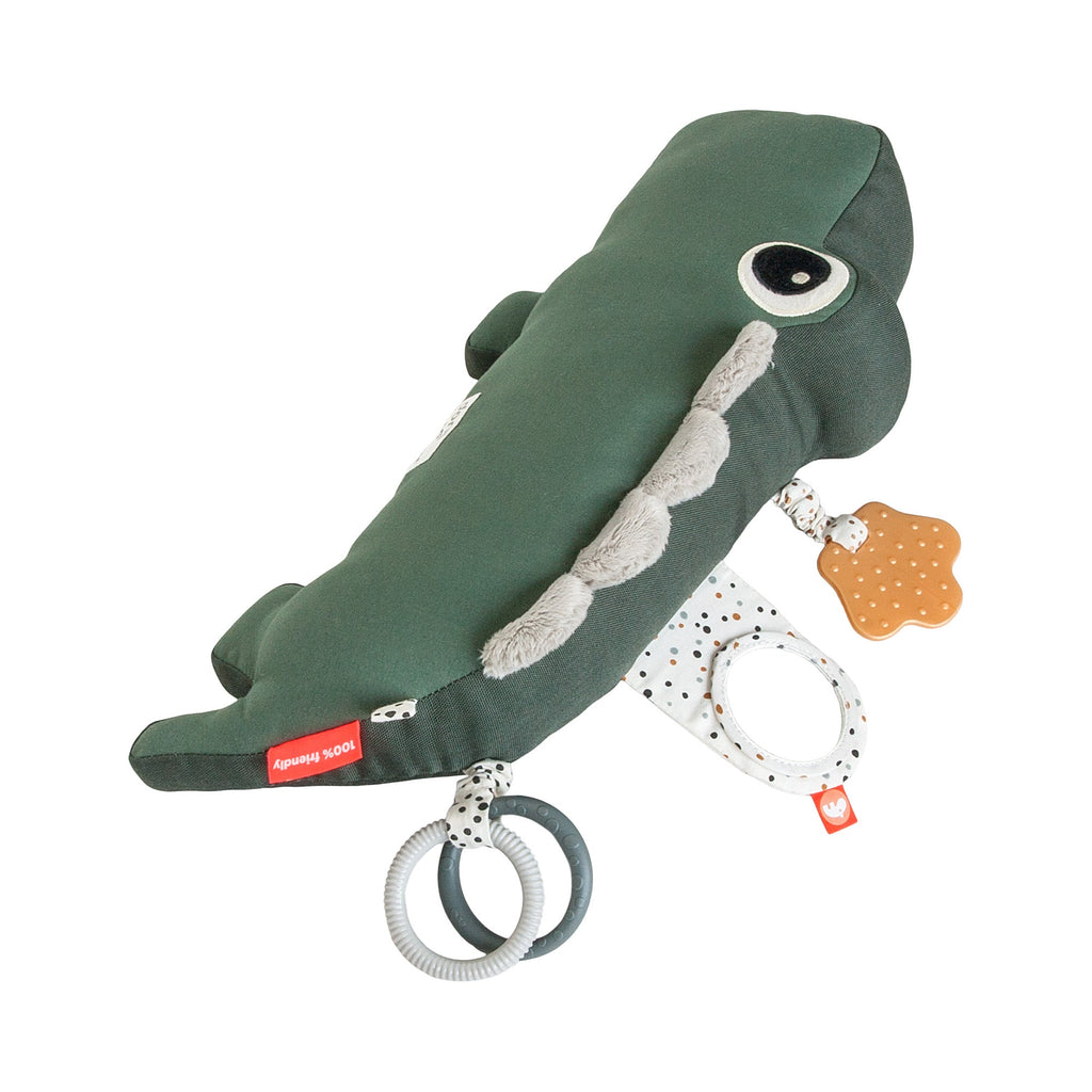 Peluche d'activités - croco vert P'tits Loups Shop