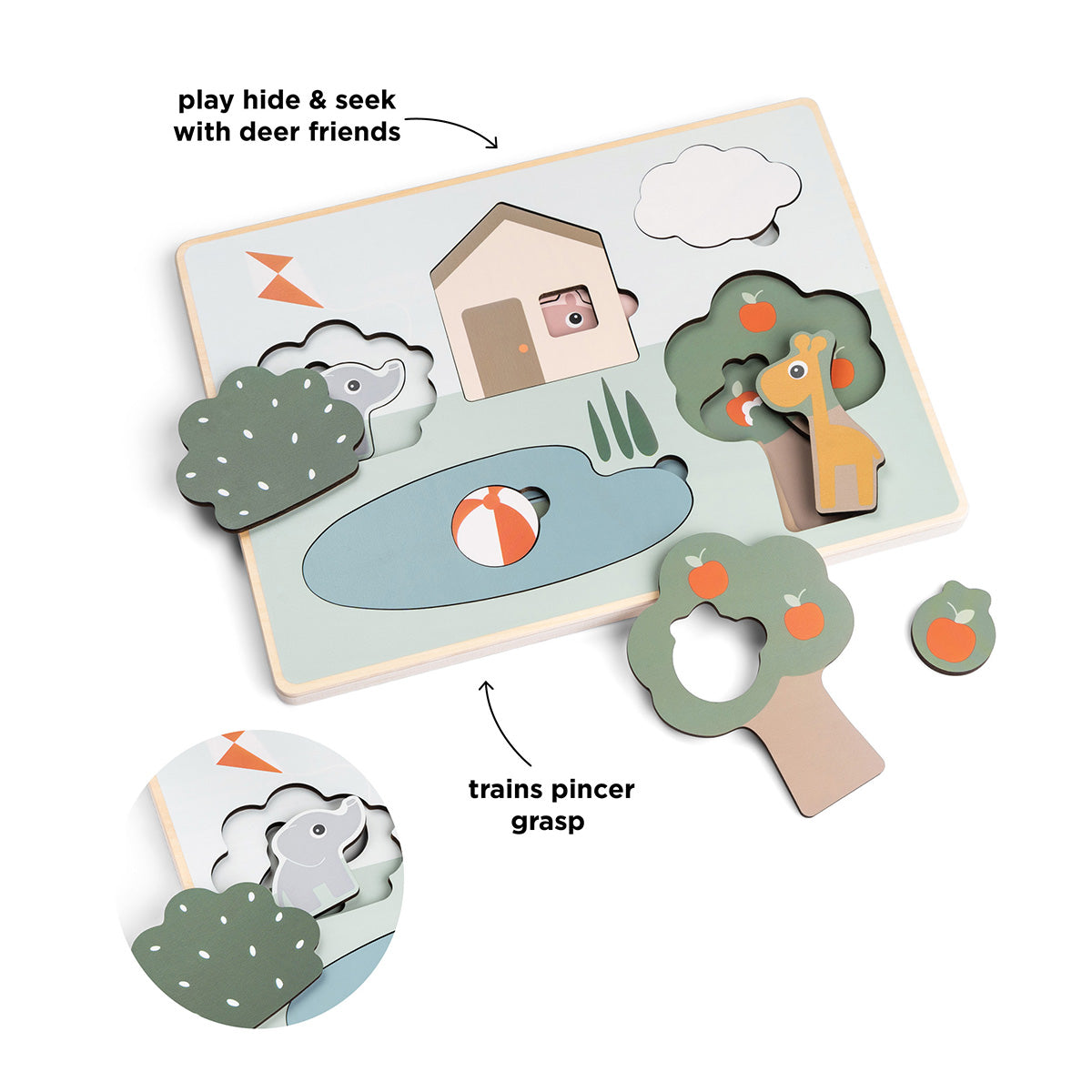 Puzzle encastrable - Tiny farm P'tits Loups Shop