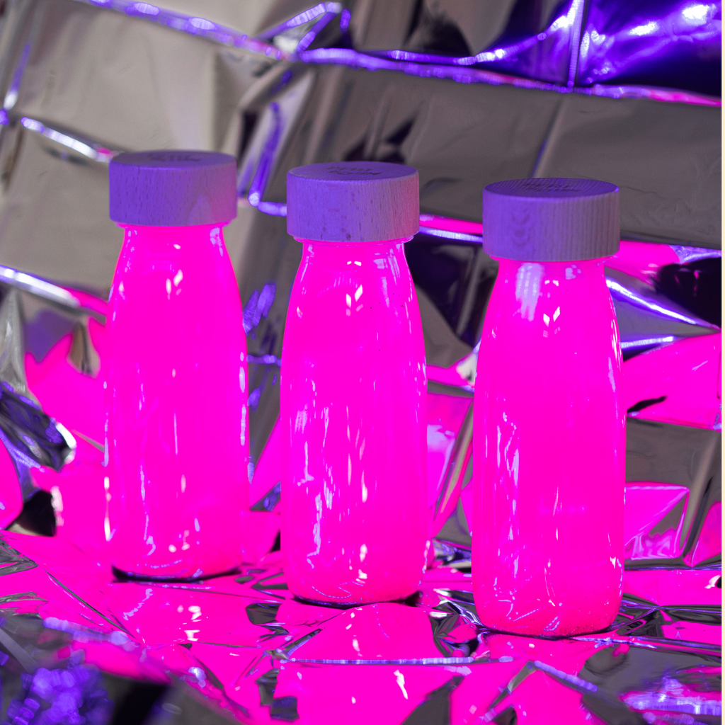 Bouteille sensorielle - Fluo rose P'tits Loups Shop