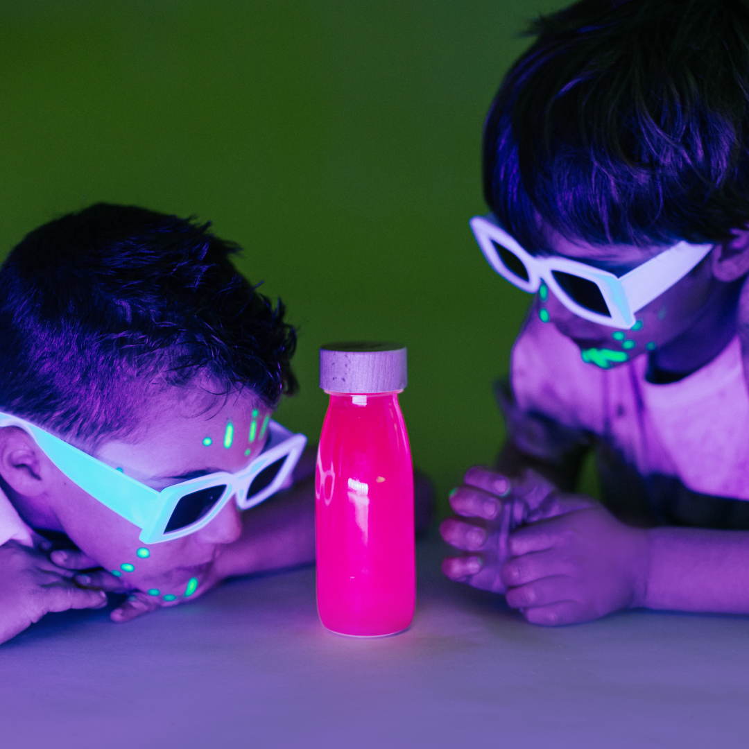 Bouteille sensorielle - Fluo rose P'tits Loups Shop