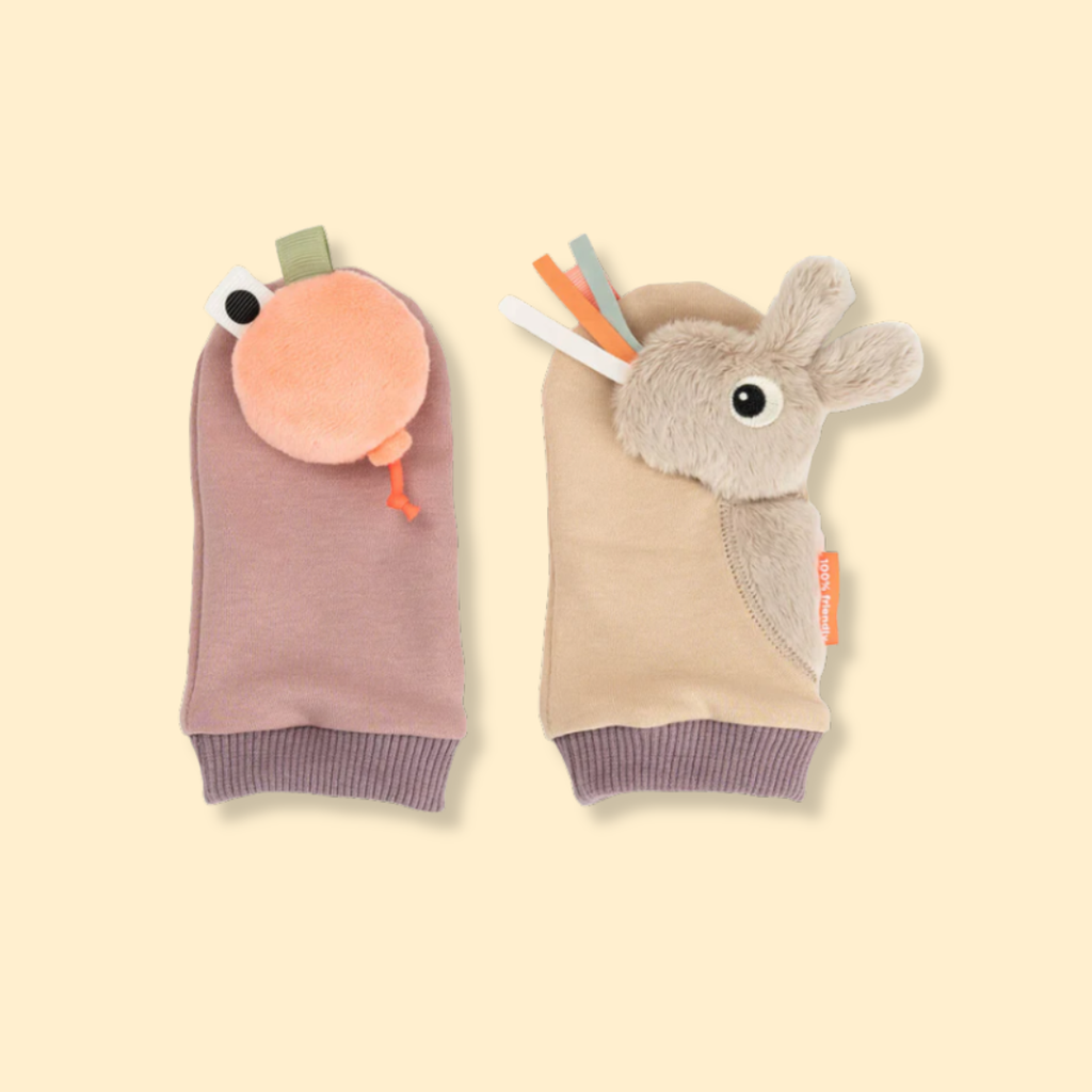 Chaussettes à hochet - Rose P'tits Loups Shop