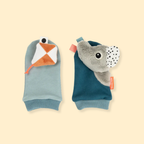Chaussettes à hochet - bleu P'tits Loups Shop