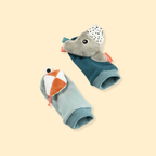 Chaussettes à hochet - bleu P'tits Loups Shop