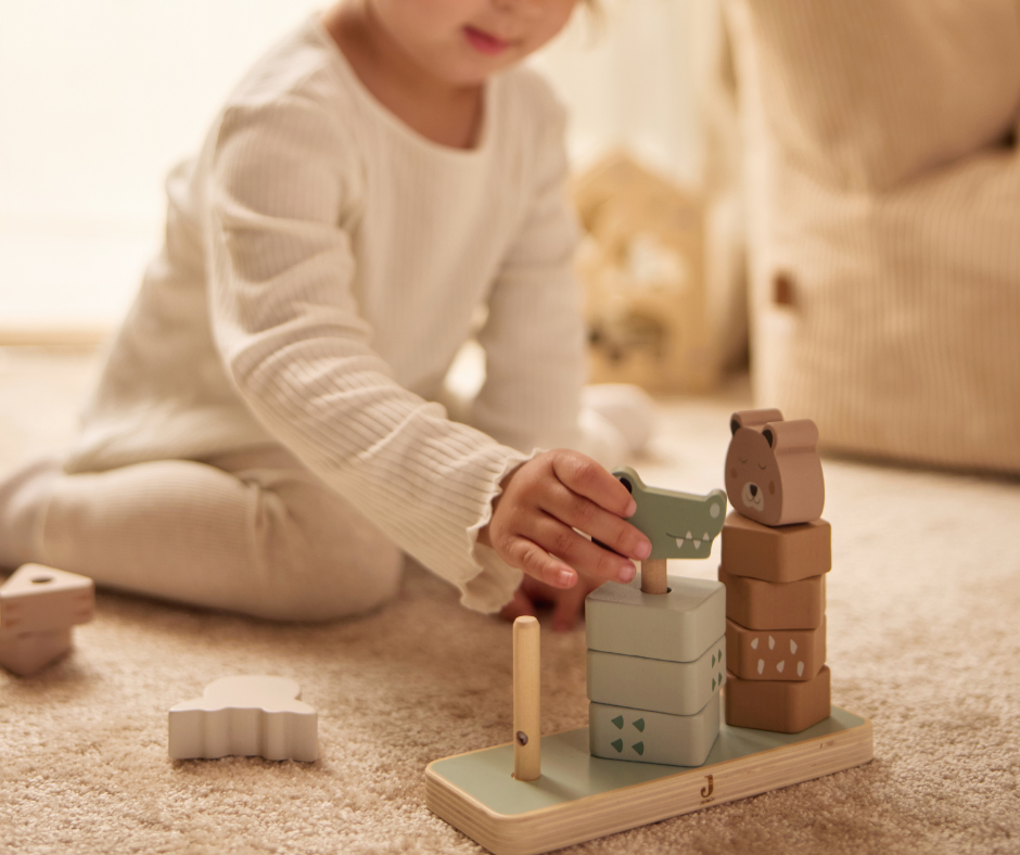 Tour d'empilage en bois - Jungle Jumbo P'tits Loups Shop