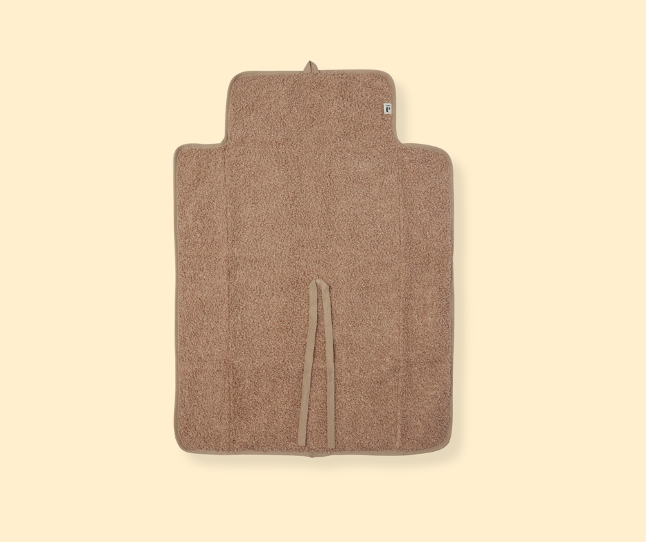 Tapis à langer nomade boucle - biscuit P'tits Loups Shop