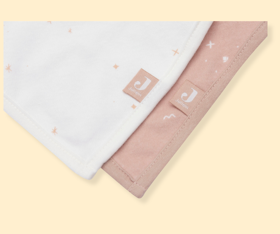 Lot de 2 bavoirs bandana - Wild Rose P'tits Loups Shop