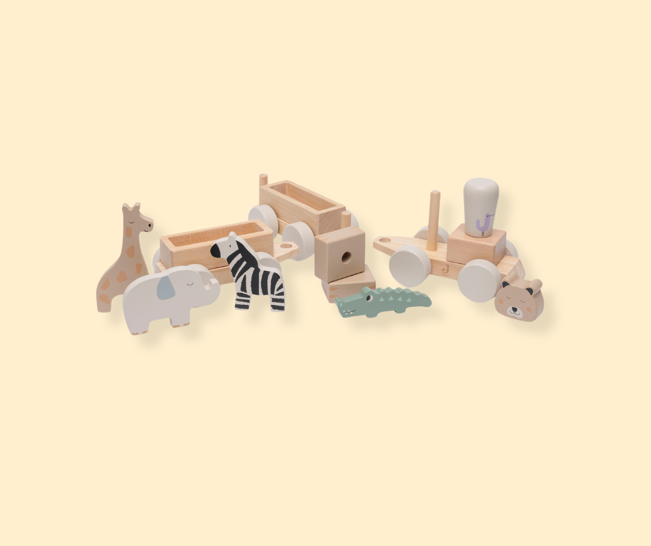 Train en bois - Jungle Jumbo P'tits Loups Shop