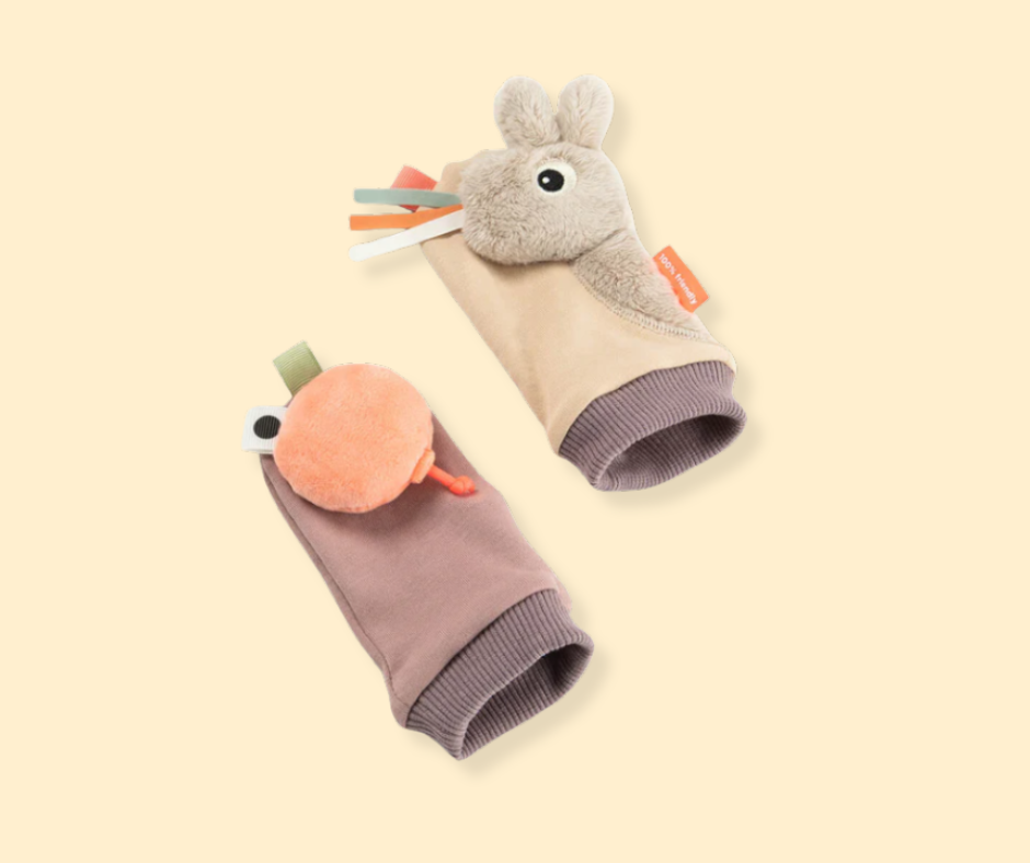 Chaussettes à hochet - sable P'tits Loups Shop