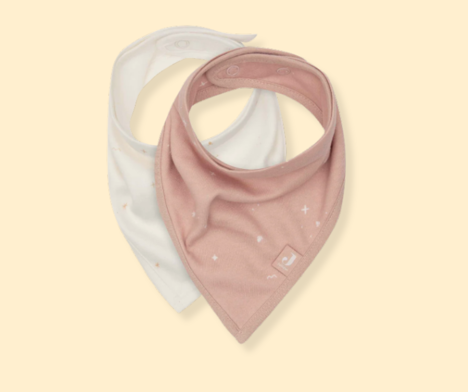 Lot de 2 bavoirs bandana - Wild Rose P'tits Loups Shop