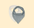 Lot de 2 bavoirs bandana - see green P'tits Loups Shop