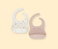 Lot de 2 bavoir en silicone - Lovely Birds P'tits Loups Shop