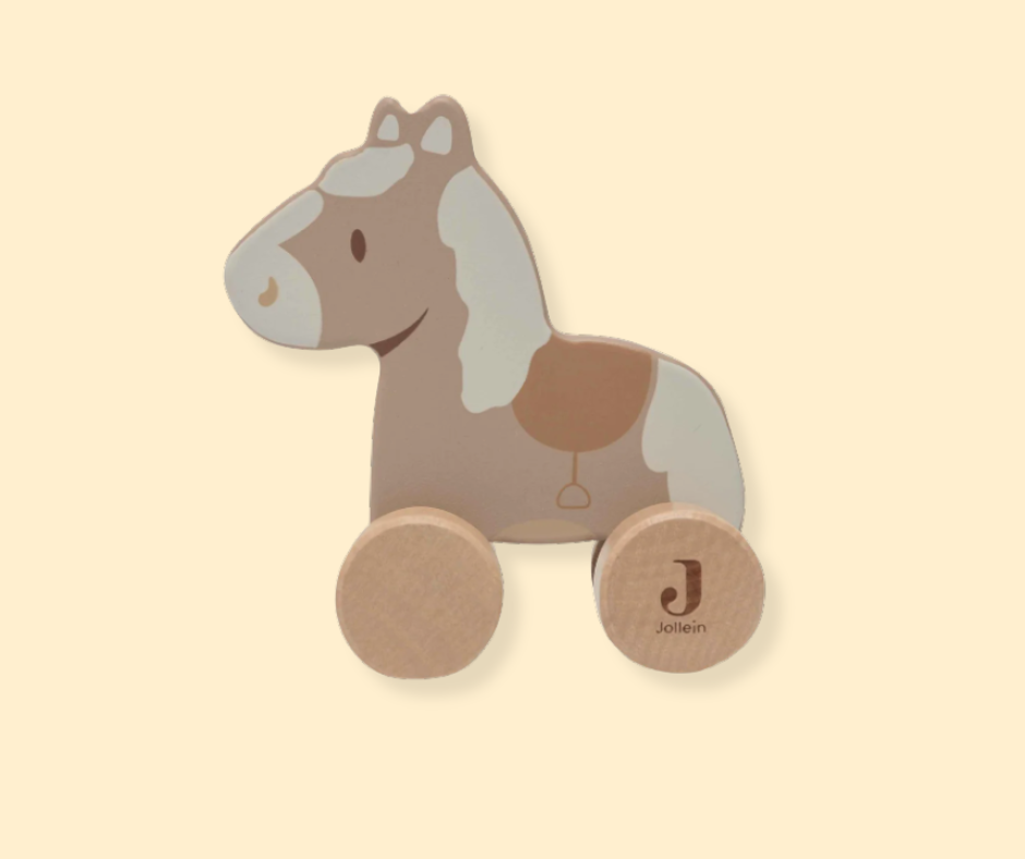 Cheval en bois à roulettes P'tits Loups Shop