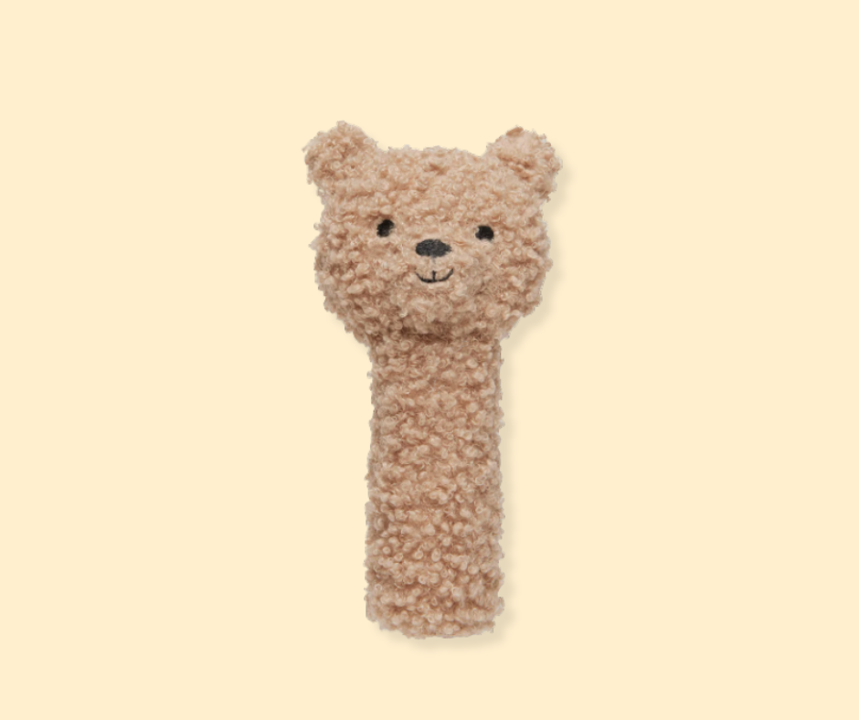 Hochet Teddy Bear - biscuit P'tits Loups Shop