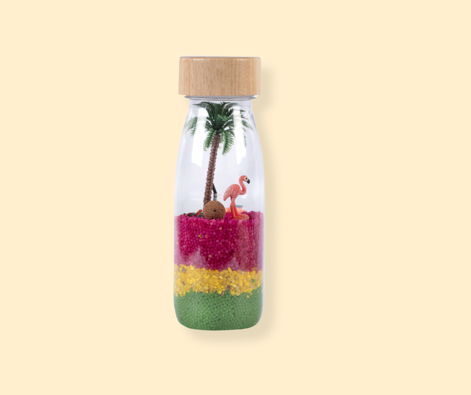 Bouteille sensorielle - Flamant rose P'tits Loups Shop