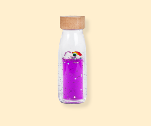 Bouteille sensorielle - Arc-en-ciel P'tits Loups Shop