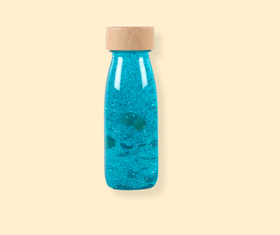 Bouteille sensorielle - Turquoise P'tits Loups Shop