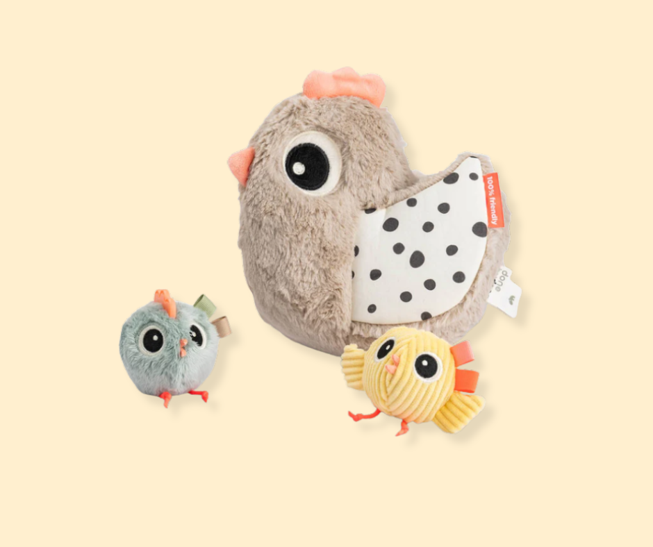 Jouet d'activités cache-cache - Poule P'tits Loups Shop
