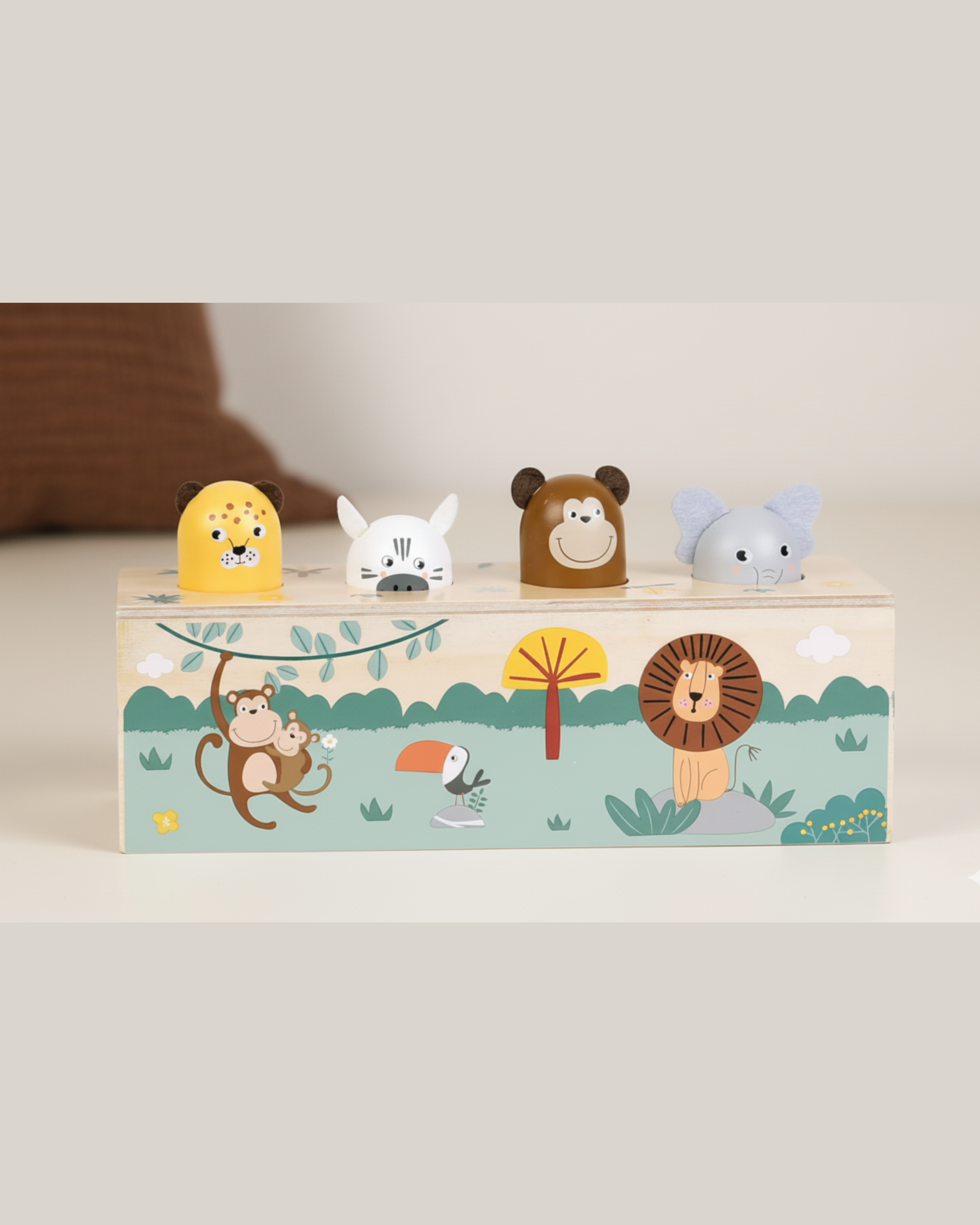 Jeu à pression Cris d'animaux - Safari P'tits Loups Shop