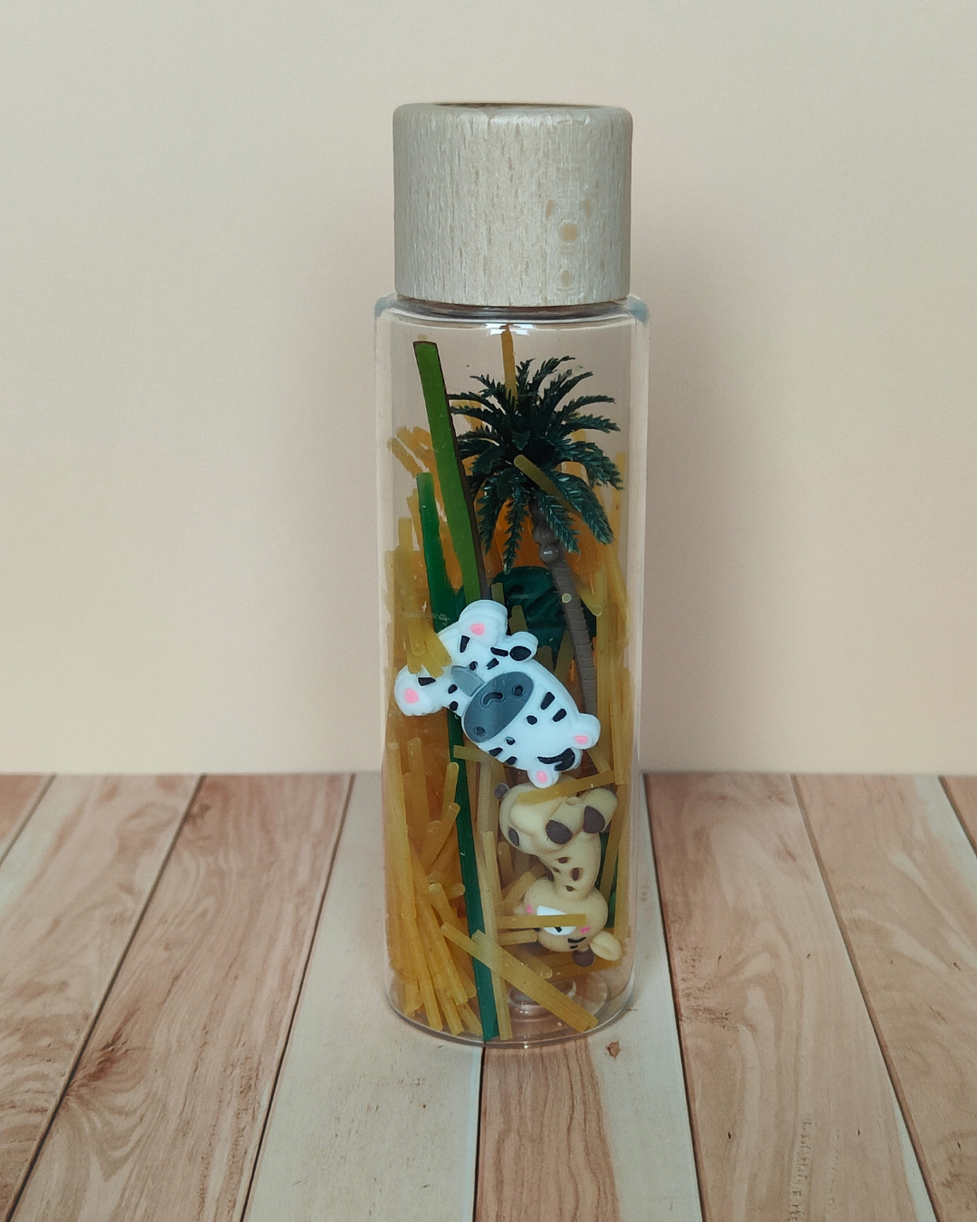 Bouteille sensorielle- Happy safari P'tits Loups Shop