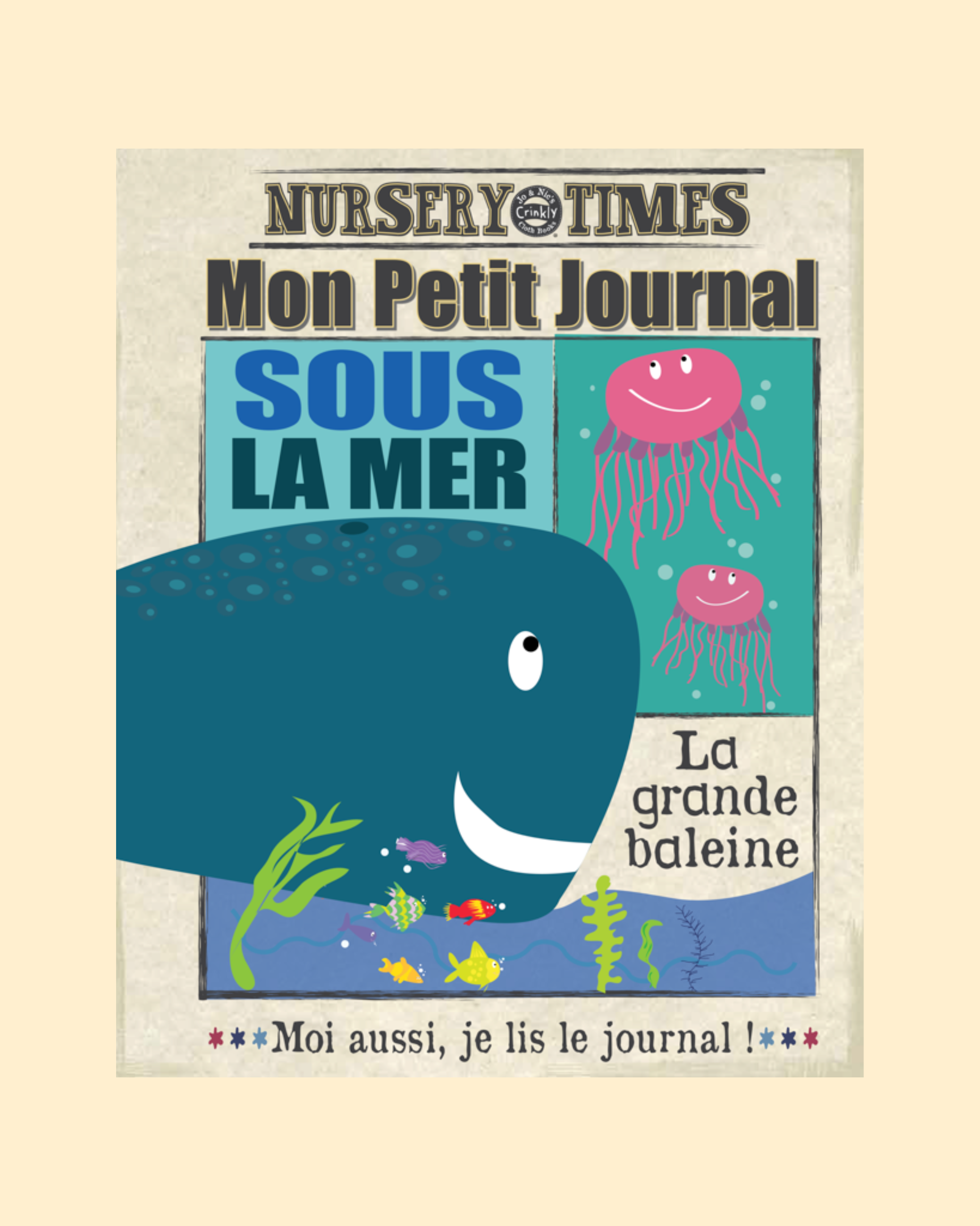 Petit journal en tissu- Sous la mer P'tits Loups Shop
