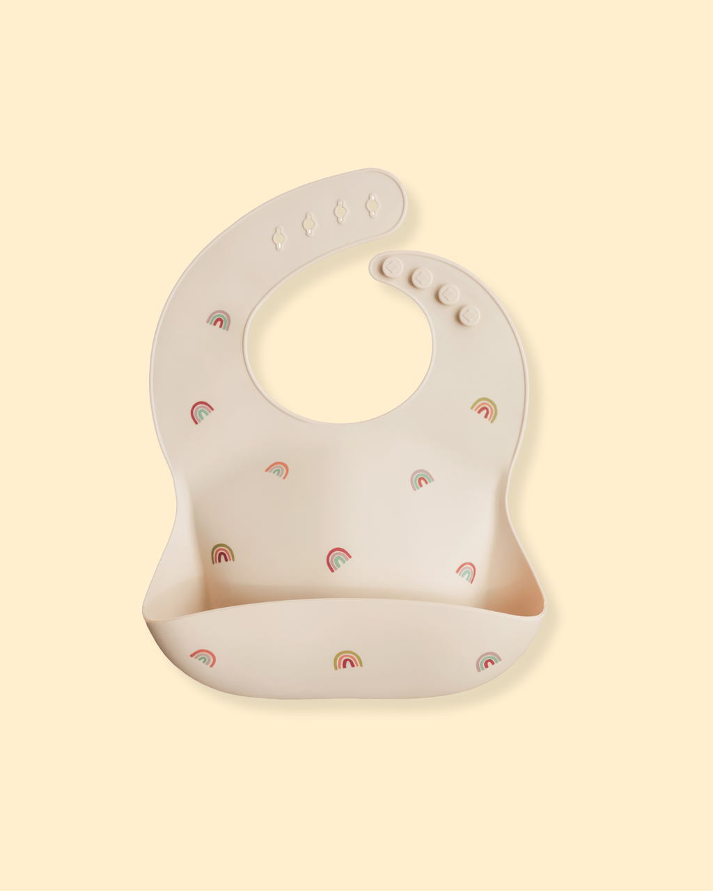 Bavoir en silicone - Arc-en-ciel P'tits Loups Shop