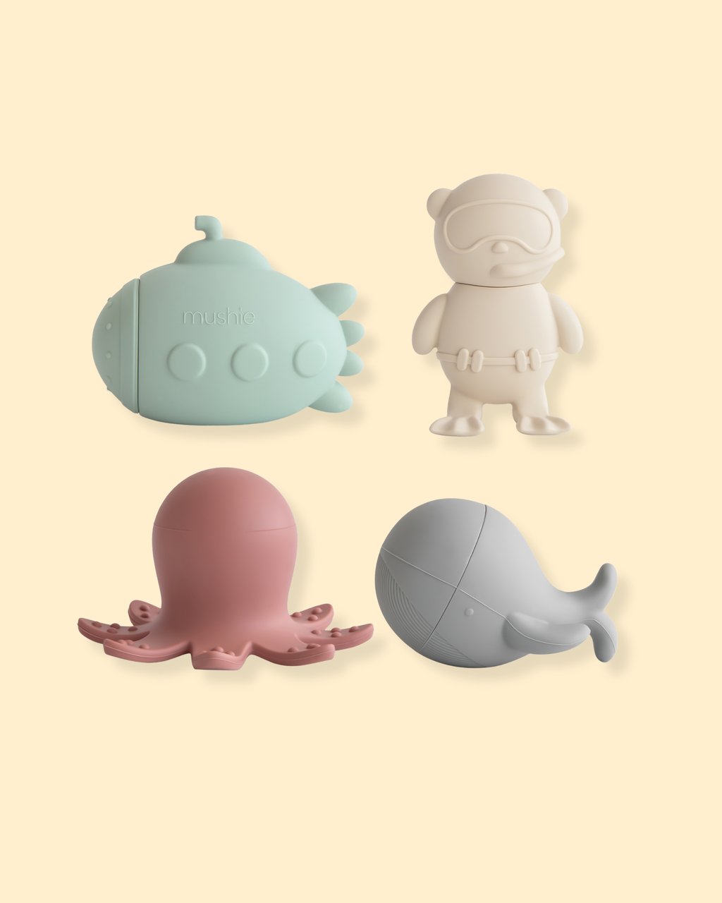 Pack de 4 jeux de bain - mer P'tits Loups Shop