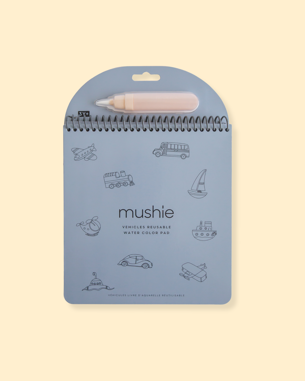 Cahier de coloriage à eau réutilisable - véhicules P'tits Loups Shop