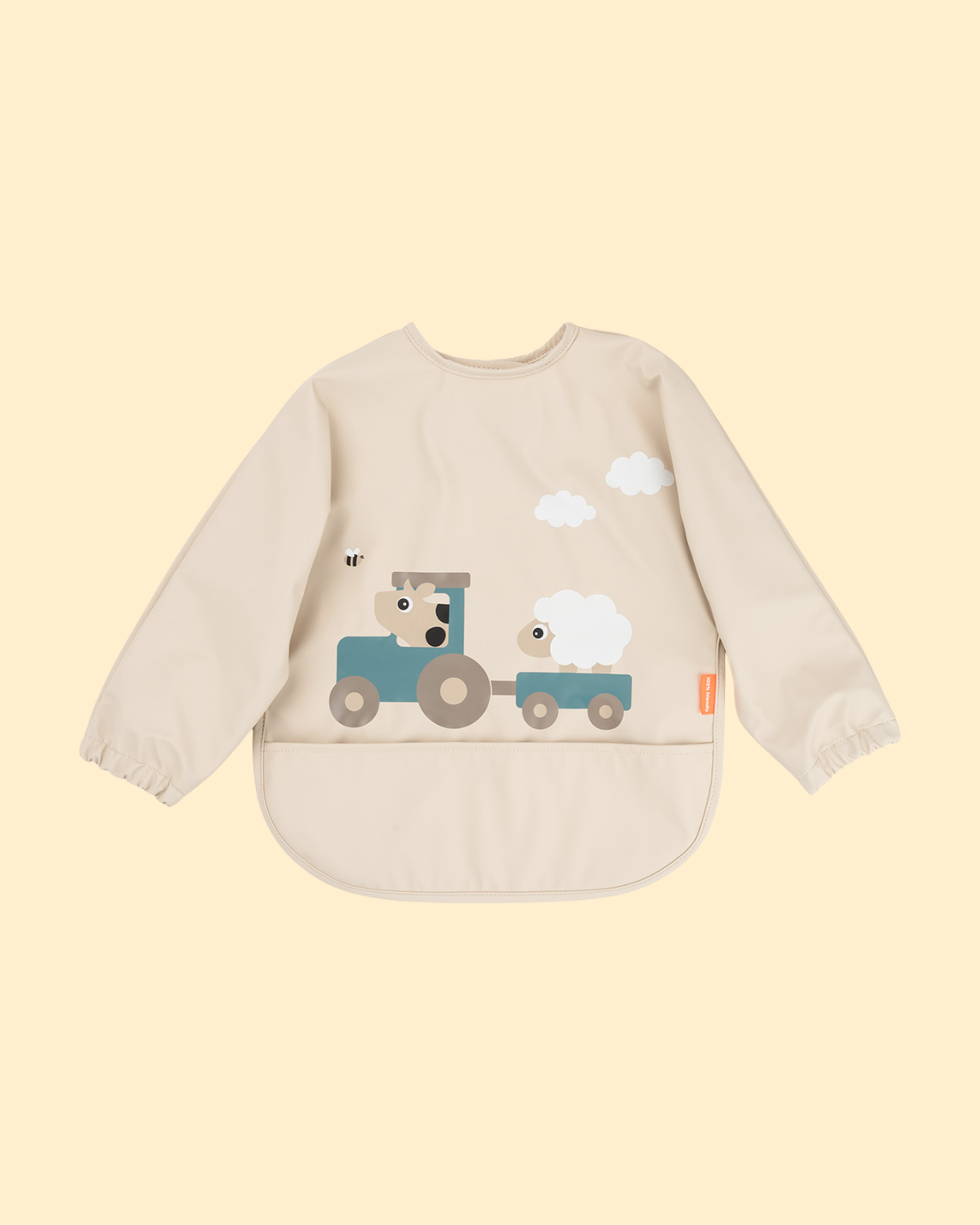 Bavoirs à manches avec poche - Tiny Farm P'tits Loups Shop