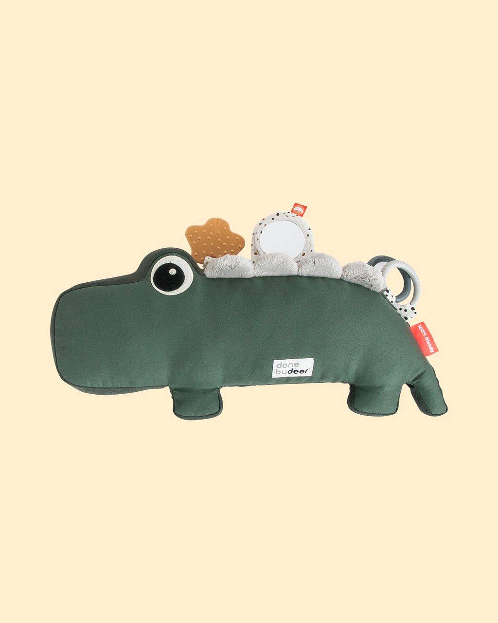 Peluche d'activités - croco vert P'tits Loups Shop