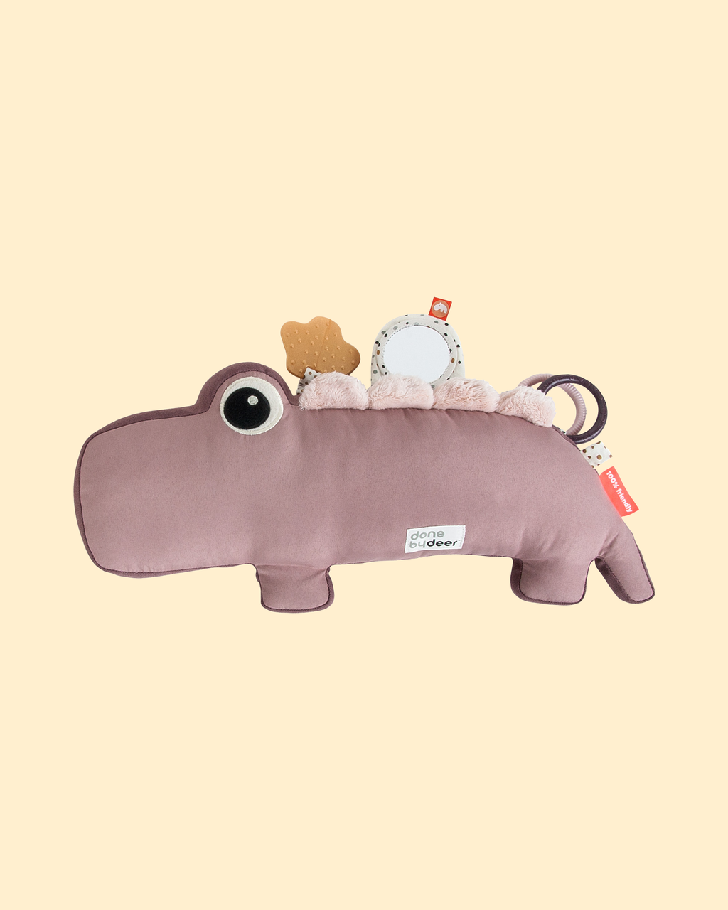 Peluche d'activités - croco rose P'tits Loups Shop
