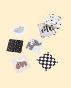 Lot 10 cartes aux motifs contrastés P'tits Loups Shop
