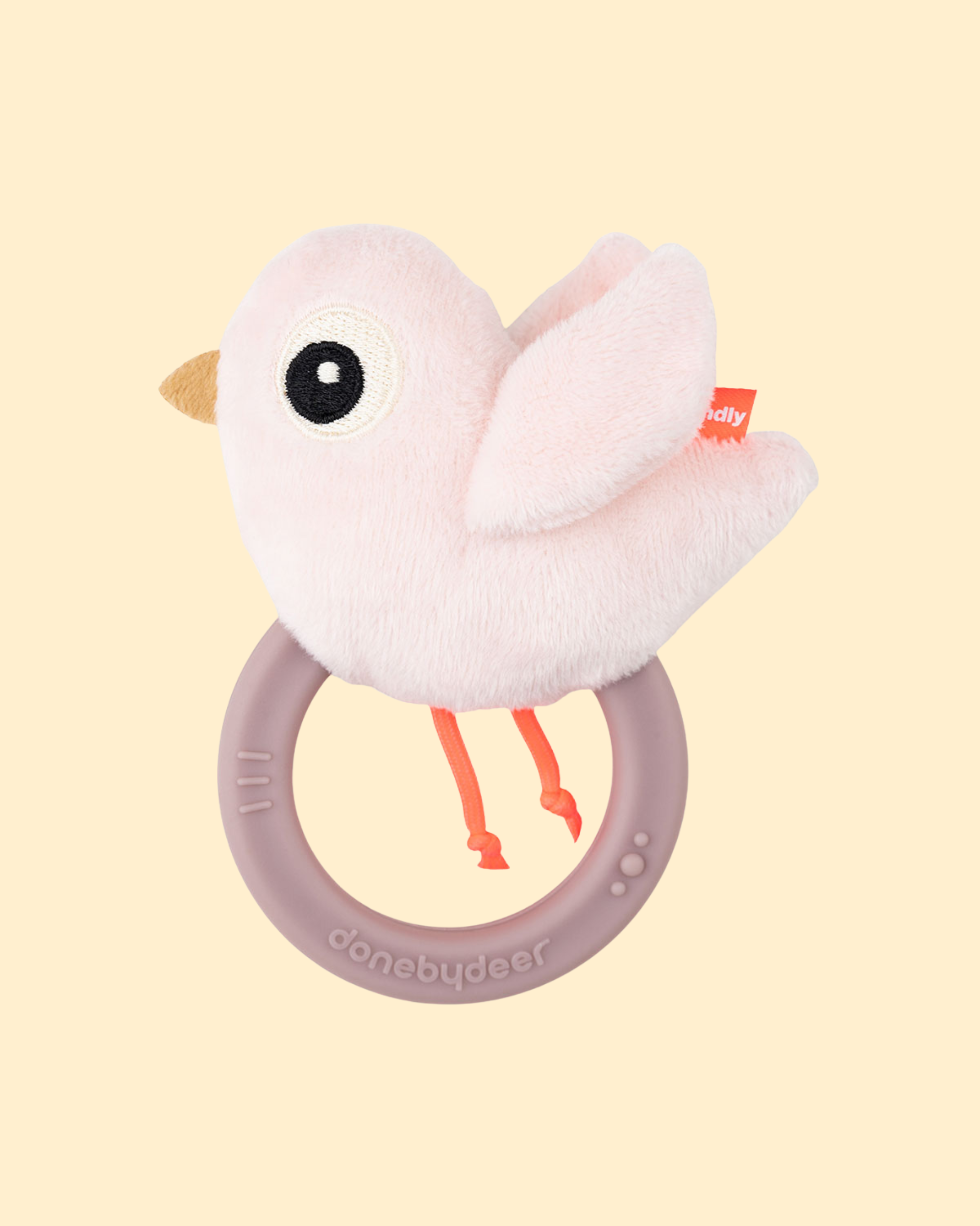 Hochet avec anneau de dentition - Birdee P'tits Loups Shop