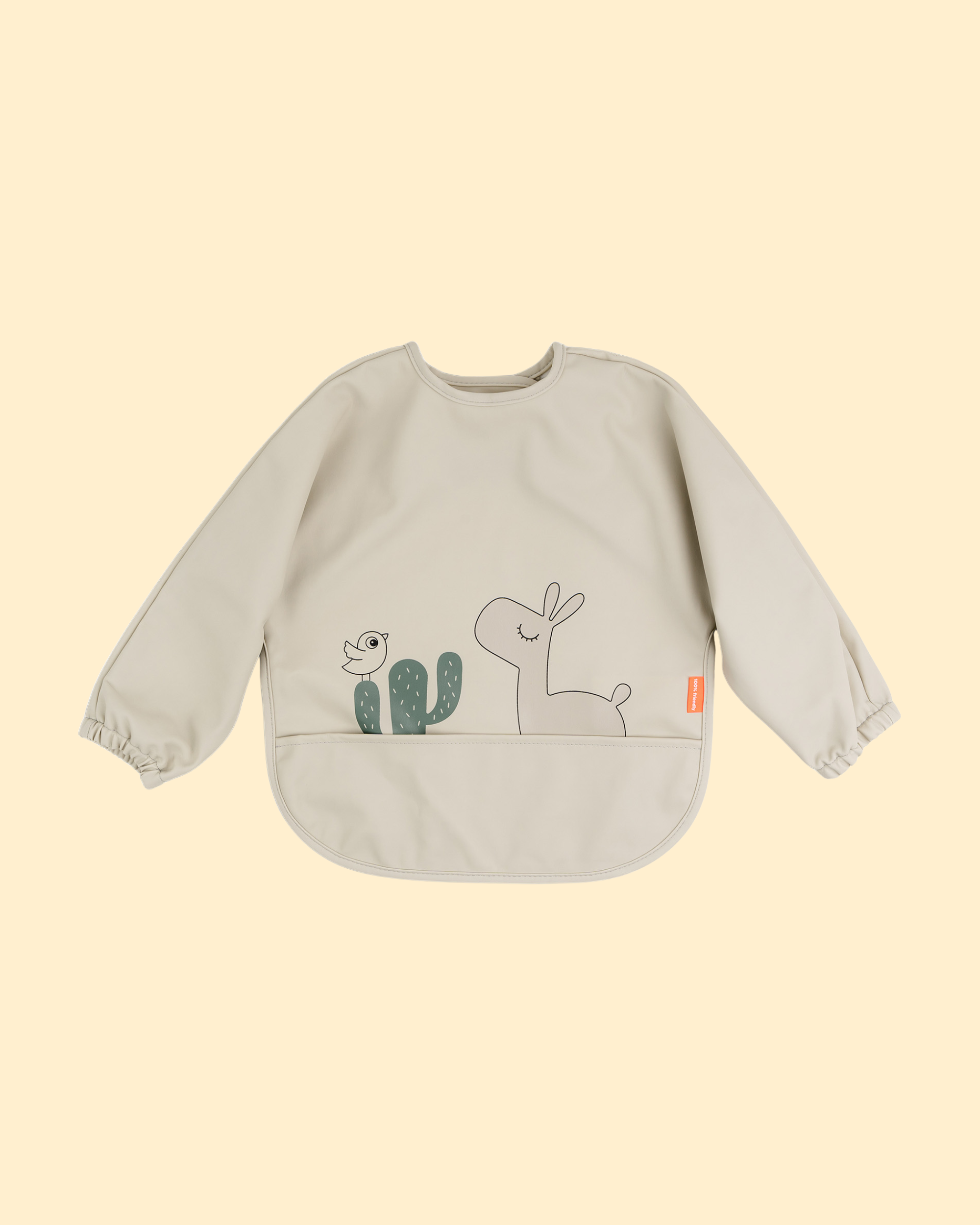 Bavoirs à manches avec poche - Lalee sable P'tits Loups Shop