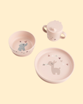Coffret repas à ventouse - rose P'tits Loups Shop