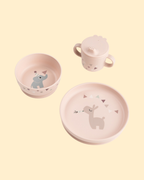 Coffret repas à ventouse - rose P'tits Loups Shop