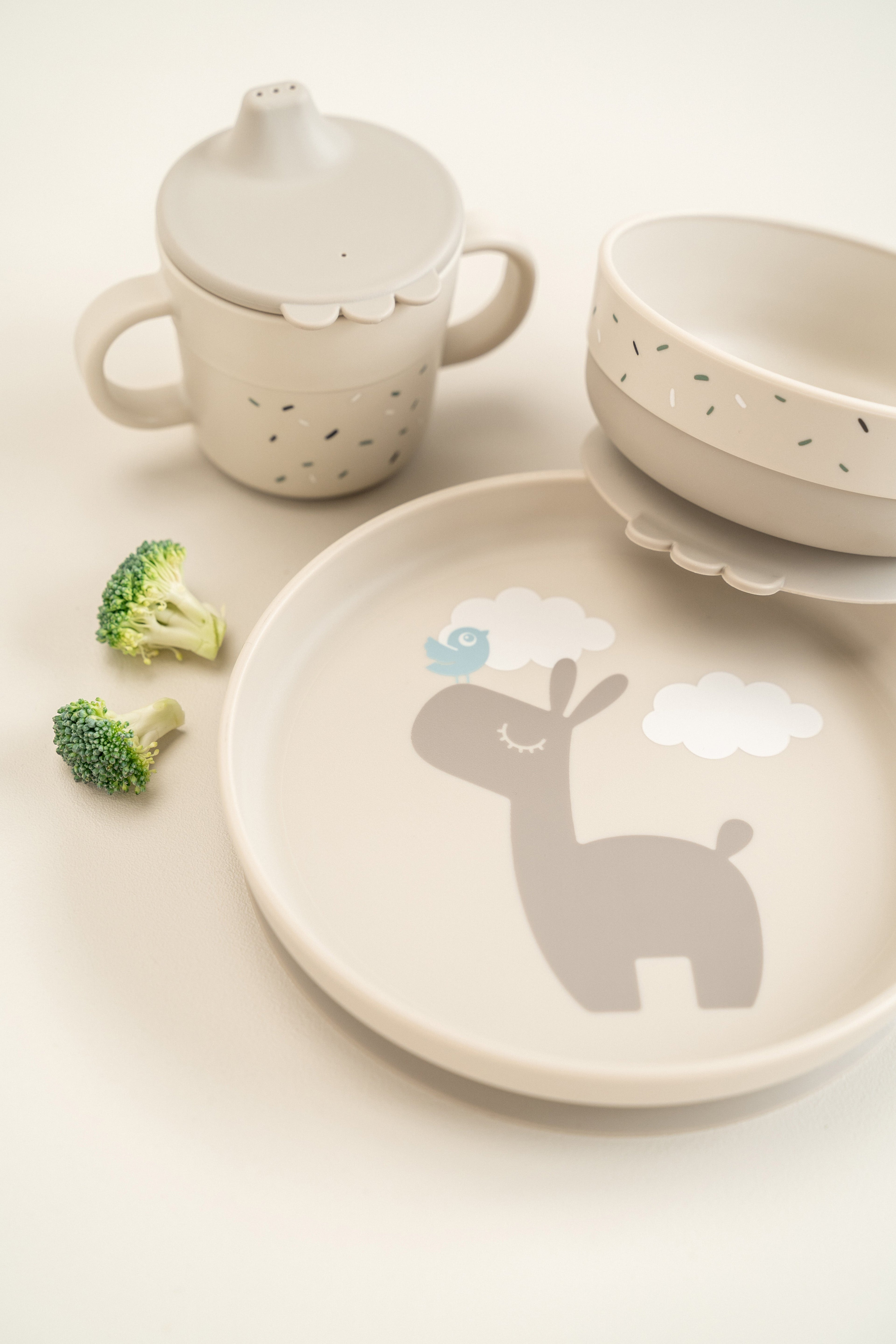 Coffret repas à ventouse - Lalee sable P'tits Loups Shop