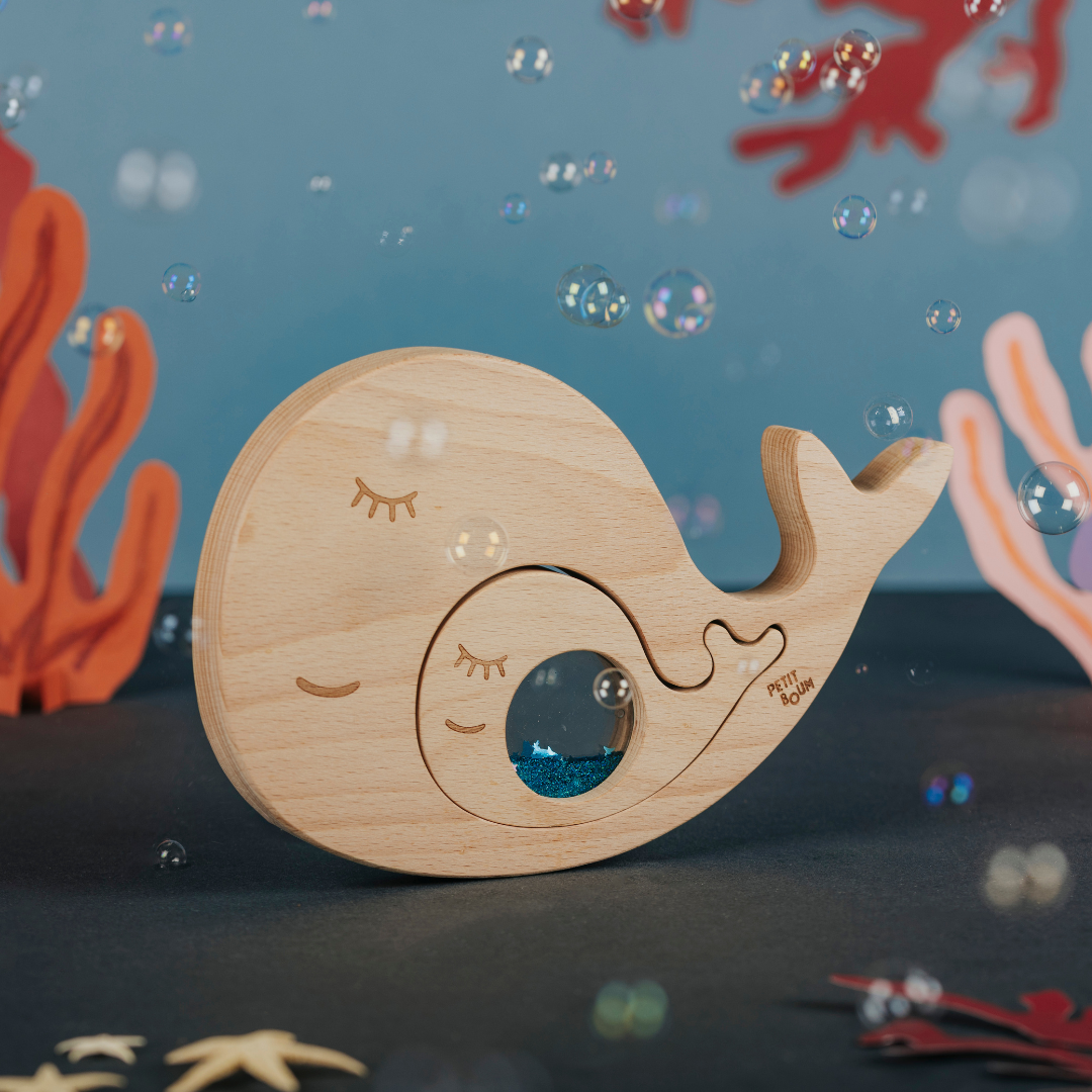 Puzzle sensoriel - Baleine P'tits Loups Shop