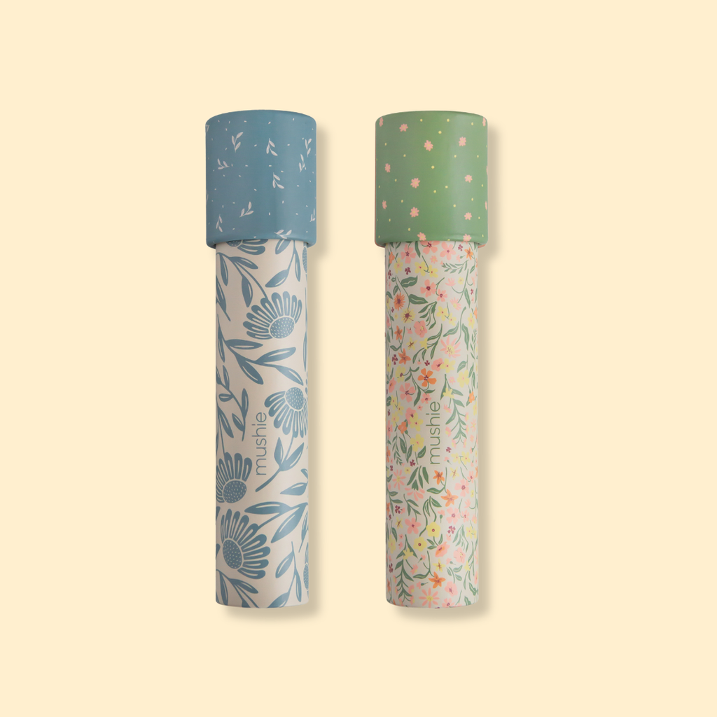 Set de 2 kaléidoscopes - Fleurs tons pastel et Fleurs bleues P'tits Loups Shop